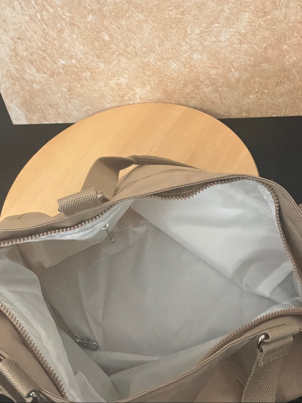 Kipling Taupe Canvas Tote with Coin Pouch and Charm - Picture 7 of 9